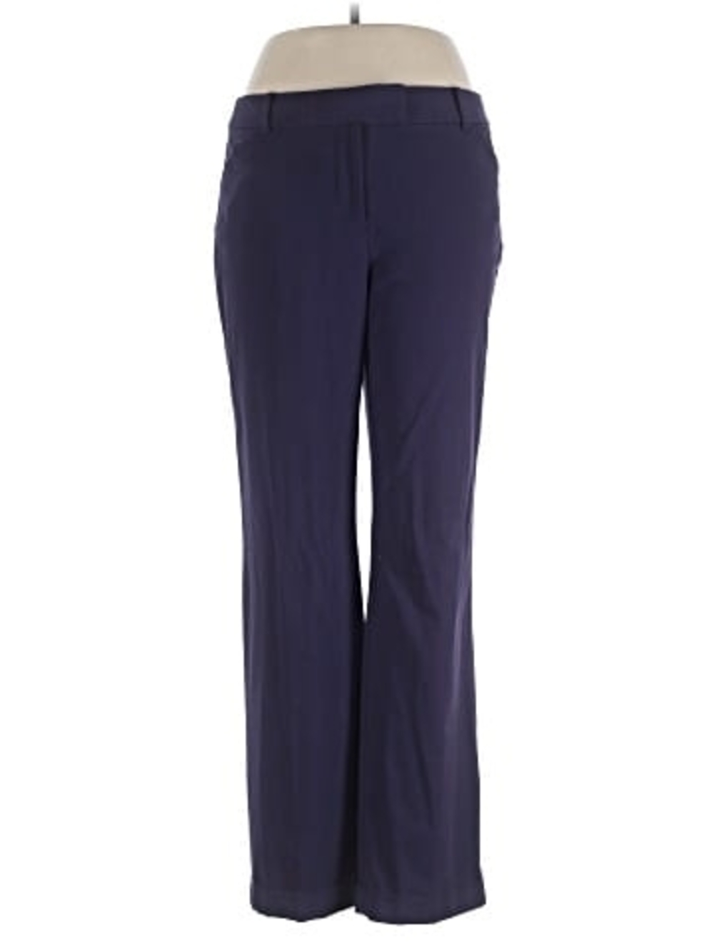 Liz Claiborne Navy Audra Classic Straight leg Slacks 14s